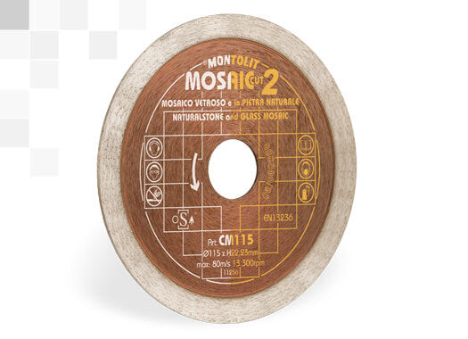 5" SILVER LINE MOSAIC CONTINUOUS RIM BLADE, Primary Image