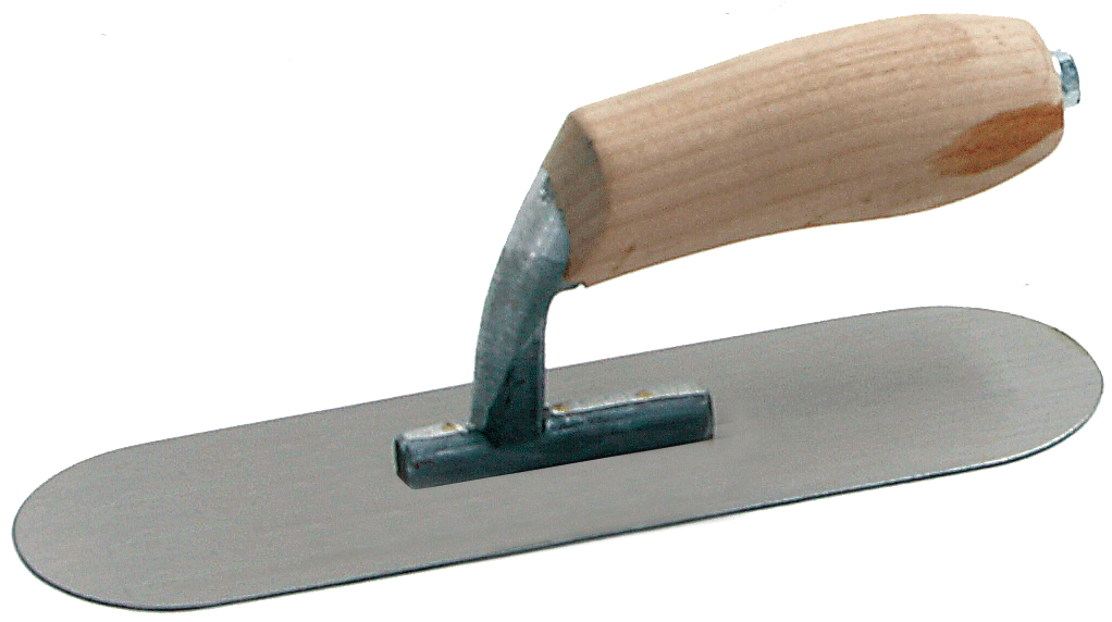 4" X 16" BLUE STEEL SWIMMING POOL TROWEL, Primary Image