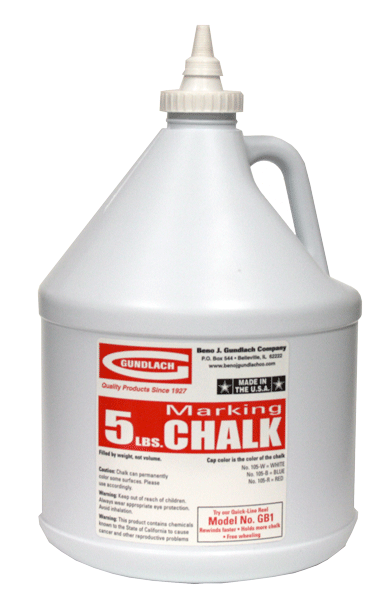 WHITE CHALK (5 LB JUG), Primary Image