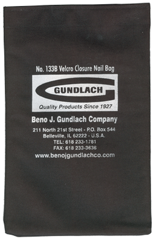BLACK NAIL BAG WITH VELCRO CLOSURE, Primary Image