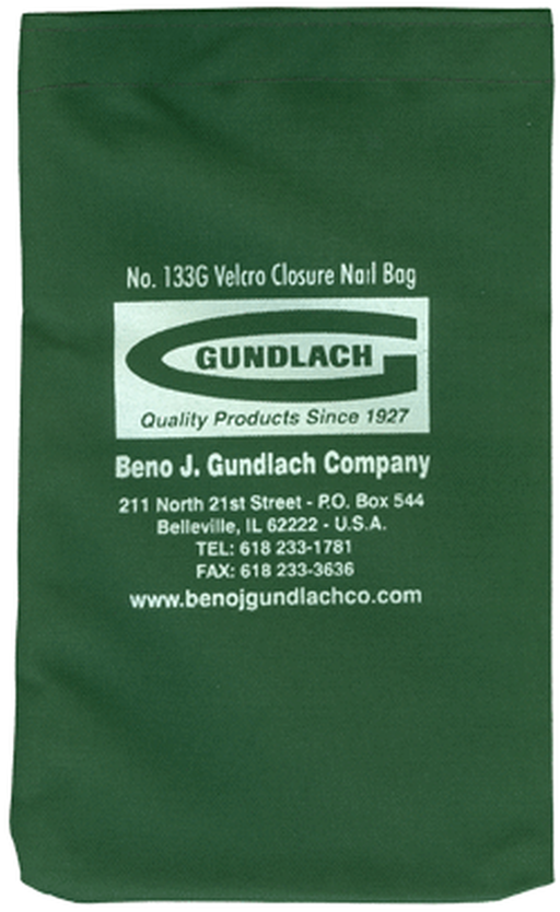 GREEN NAIL BAG WITH VELCRO CLOSURE, Primary Image