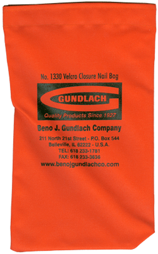 ORANGE NAIL BAG WITH VELCRO CLOSURE, Primary Image