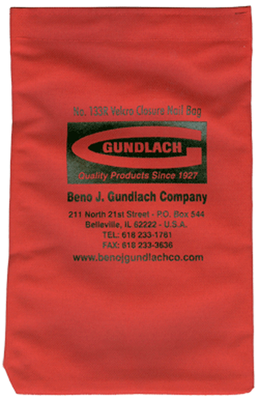RED NAIL BAG WITH VELCRO CLOSURE, Primary Image