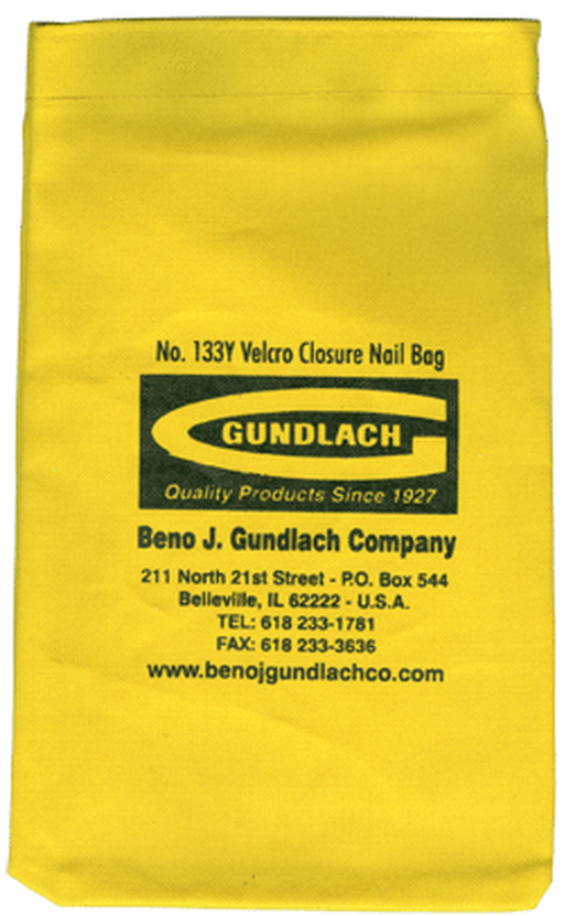 YELLOW NAIL BAG WITH VELCRO CLOSURE, Primary Image