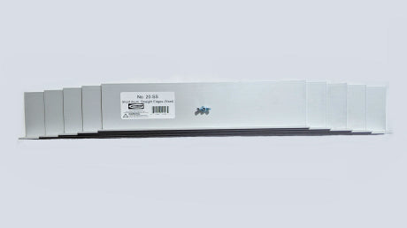 SHORT ALUMINUM STRAIGHT EDGES, ANGLE STYLE (5/SET), Primary Image