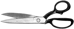 BENT HANDLE WISS CARPET SHEARS, Primary Image