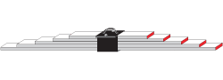 ALUMINUM STRAIGHT EDGES, BOX STYLE (5/SET), Primary Image