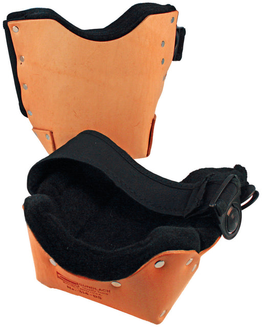 "DOUBLE STUFF" LEATHER KNEE PADS W/SNAPS, Primary Image