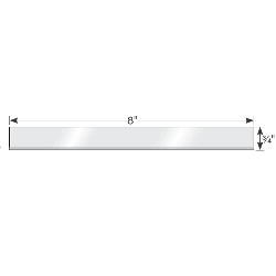 8" SCRAPER BLADES (3/TUBE), Primary Image