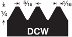 11" ECONOMY NOTCHED TROWEL, Alternate Image