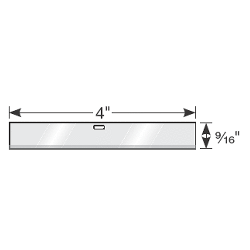 4" SCRAPER BLADES (10/TUBE), Primary Image