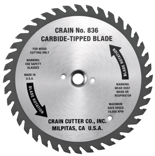 CARBIDE TIPPED STEEL BLADE FOR NO. 835 SAW, 6-1/2", Primary Image
