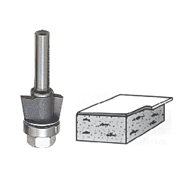 CARBIDE TIPPED ROUTER BIT (10 DEGREE BEVEL TRIM BIT), Alternate Image
