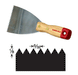 PROFESSIONAL NOTCHED SCRAPER, Alternate Image