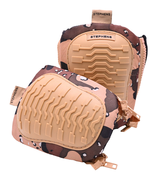 DESERT CAMO SOFT SHELL ZIPPER WRAP KNEE PADS