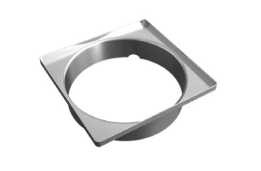 VAPORTEC X-FLO GRATE, 4" X 4"  SQ // 3MM - 1/8", BRUSH NICKEL