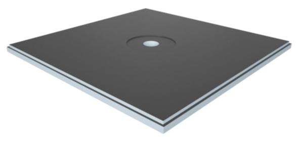 VAPORTEC SHOWER BASE, 36" X 36" X 1-37/64", CENTER