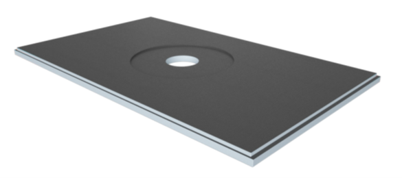 VAPORTEC SHOWER BASE, 36" X 60" X 1-37/64", CENTER