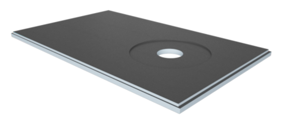 VAPORTEC SHOWER BASE, 36" X 72" X 1-37/64", CENTER