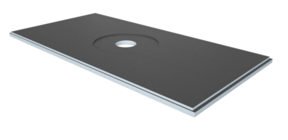 VAPORTEC SHOWER BASE, 36" X 72" X 2", OFF-CENTER