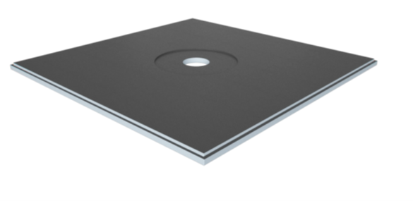 VAPORTEC SHOWER BASE, 60" X 60" X 1-37/64", CENTER