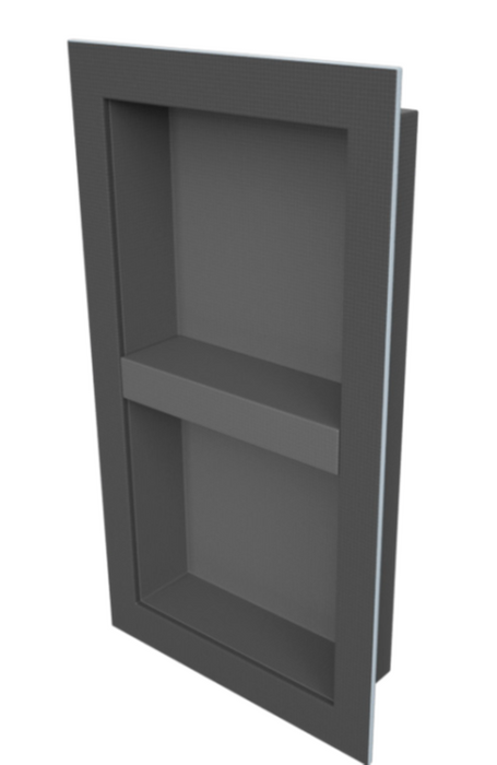 VAPORTEC SHOWER NICHE W/ ADJ. SHELF, 12" X 28" X  3-1/2"