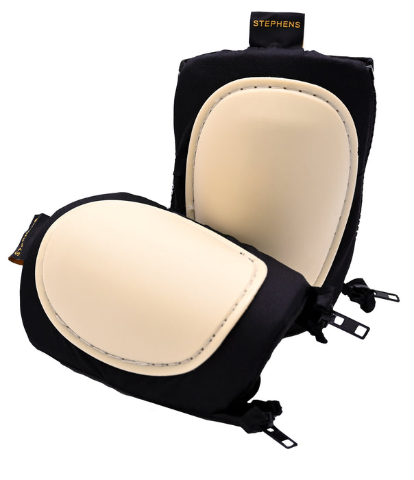 SMOOTH WHITE HARD CAP ZIPPER WRAP KNEE PADS
