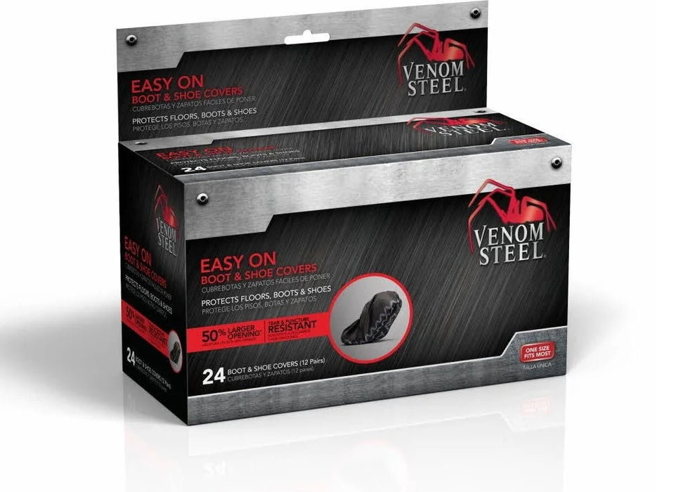 VENOM STEEL EASY ON BOOT & SHOE COVERS (12 PR/BX)