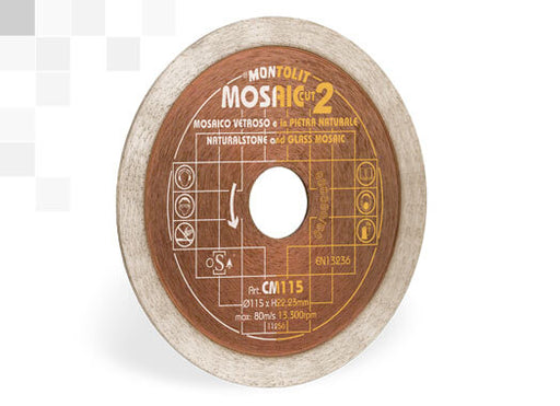 5" SILVER LINE MOSAIC CONTINUOUS RIM BLADE, Primary Image