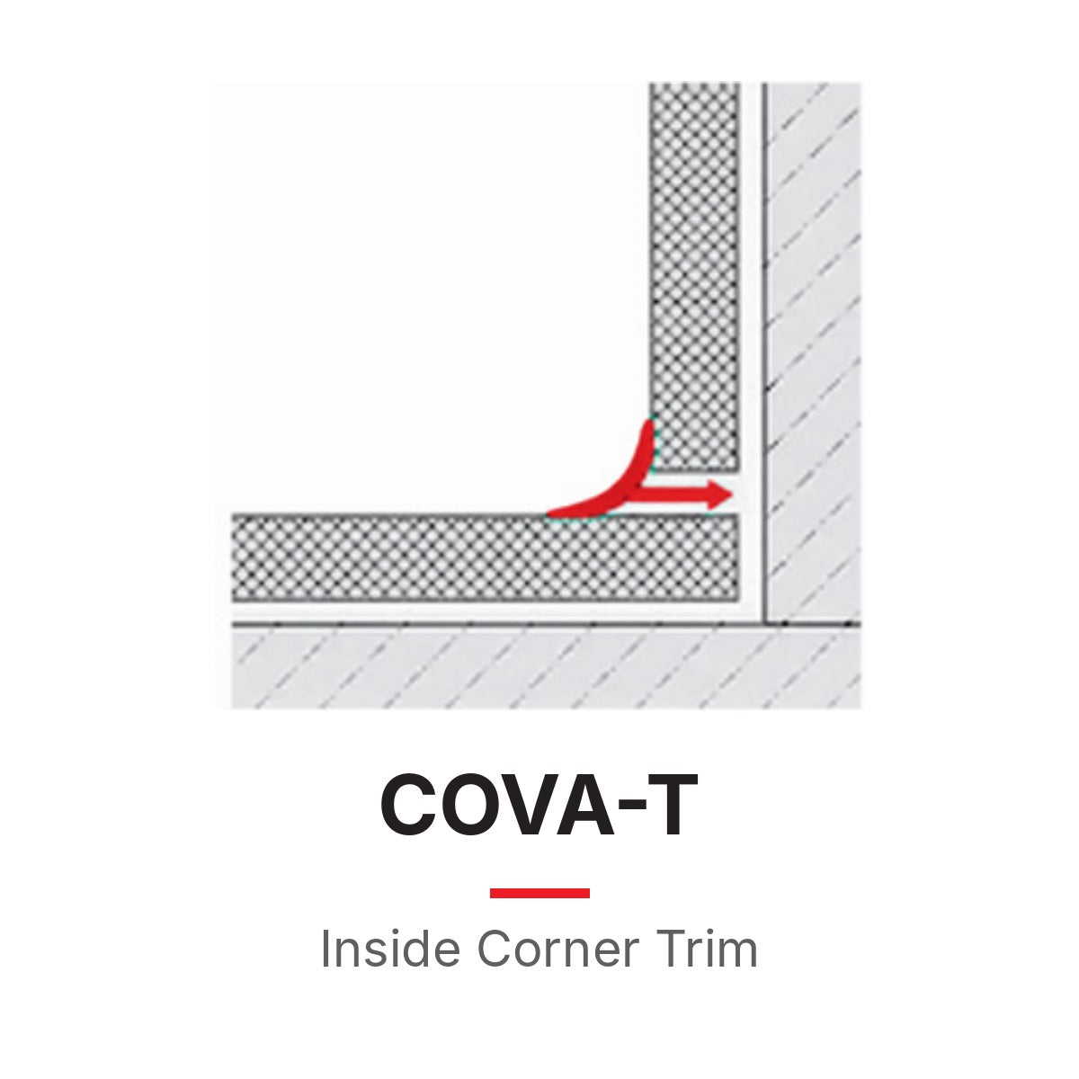 Gun Profile COVA-T INSIDE CORNER TRIM PROFILE — Beno J. Gundlach Company