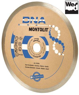 14" GOLD LINE DNA SANDWICH CONTINUOUS RIM BLADE, Primary Image