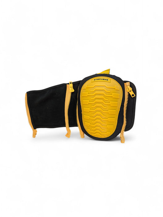 CAUTION YELLOW SOFT SHELL ZIPPER WRAP KNEE PADS, Alternate Image