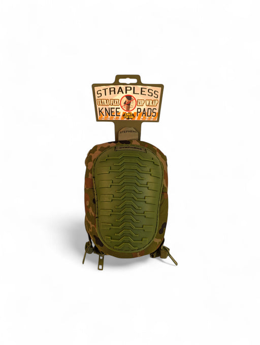WOODLAND CAMO SOFT SHELL ZIPPER WRAP KNEE PADS, Primary Image