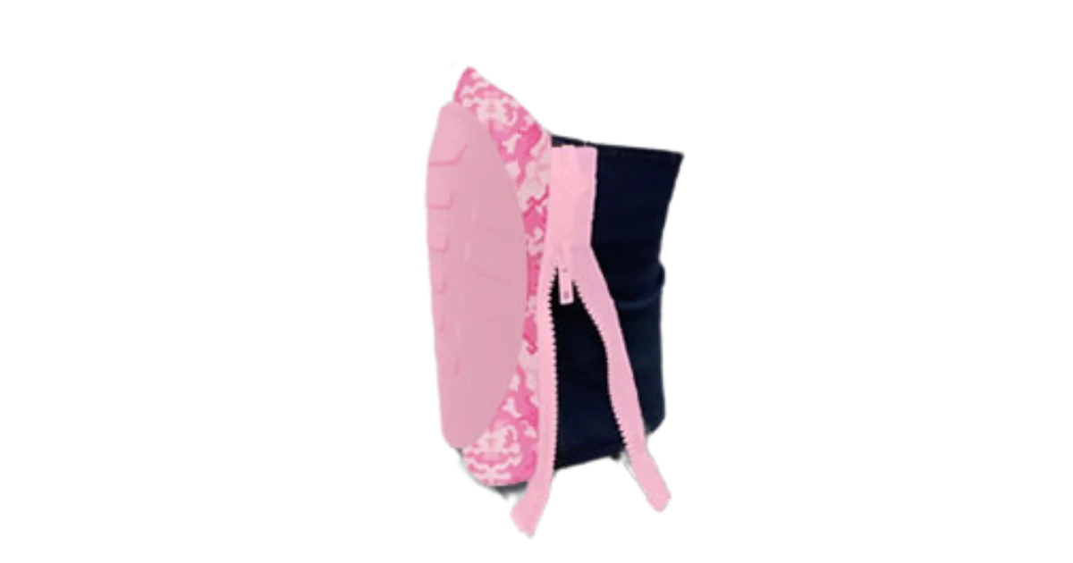 PINK CAMO SOFT SHELL ZIPPER WRAP KNEE PADS, Alternate Image
