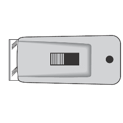 RAZOR BLADE SCRAPER, Alternate Image