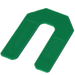 1/16" GREEN HORSESHOE TILE SPACERS (500/BOX), Primary Image