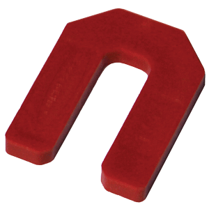 1/4" RED HORSESHOE TILE SPACERS (500/BOX), Primary Image