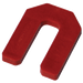 1/4" RED HORSESHOE TILE SPACERS (500/BOX), Primary Image