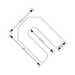 1/8" BLUE HORSESHOE TILE SPACERS (500/BOX), Alternate Image