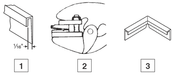 90 DEGREE  METAL MITER DIE SET, Alternate Image