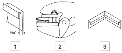 90 DEGREE  METAL MITER DIE SET, Alternate Image