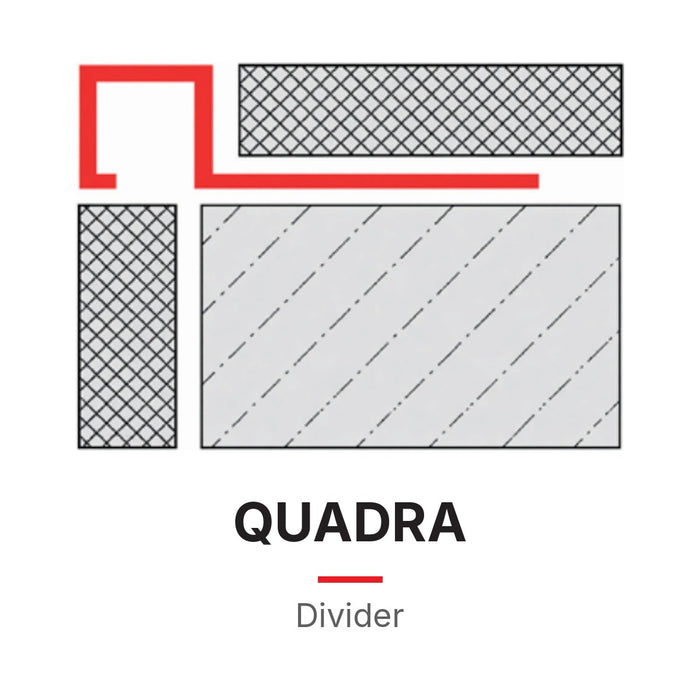 PERFIL CUADRADO, PROTECCIÓN DE CANTOS PARA PAREDES ALICATADAS