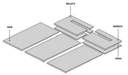 FILLER KIT FOR LINEAR DRAIN 26" TO 43", Primary Image