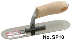 4" X 14" BLUE STEEL SWIMMING POOL TROWEL, Primary Image