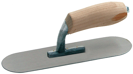 3-1/2" X 12" BLUE STEEL SWIMMING POOL TROWEL, Primary Image