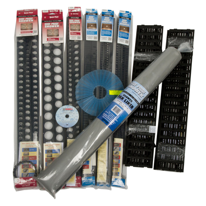 SHOWER CONVERSION KIT WITH PAN LINER, Alternate Image