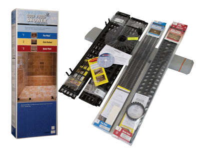 SHOWER SYSTEM KIT WITH PAN LINER, Primary Image