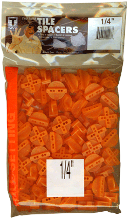1/4" ORANGE SPACERS (100/BAG), Alternate Image