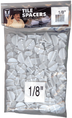 1/8" WHITE SPACERS (100/BAG), Alternate Image